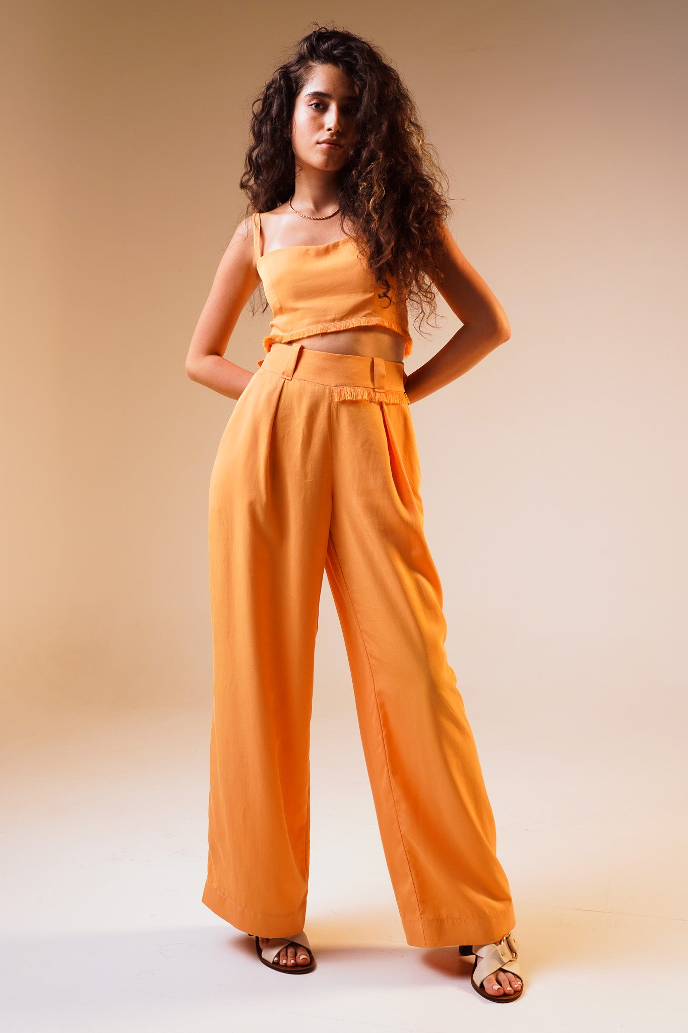 Mango Wide Leg Trouser