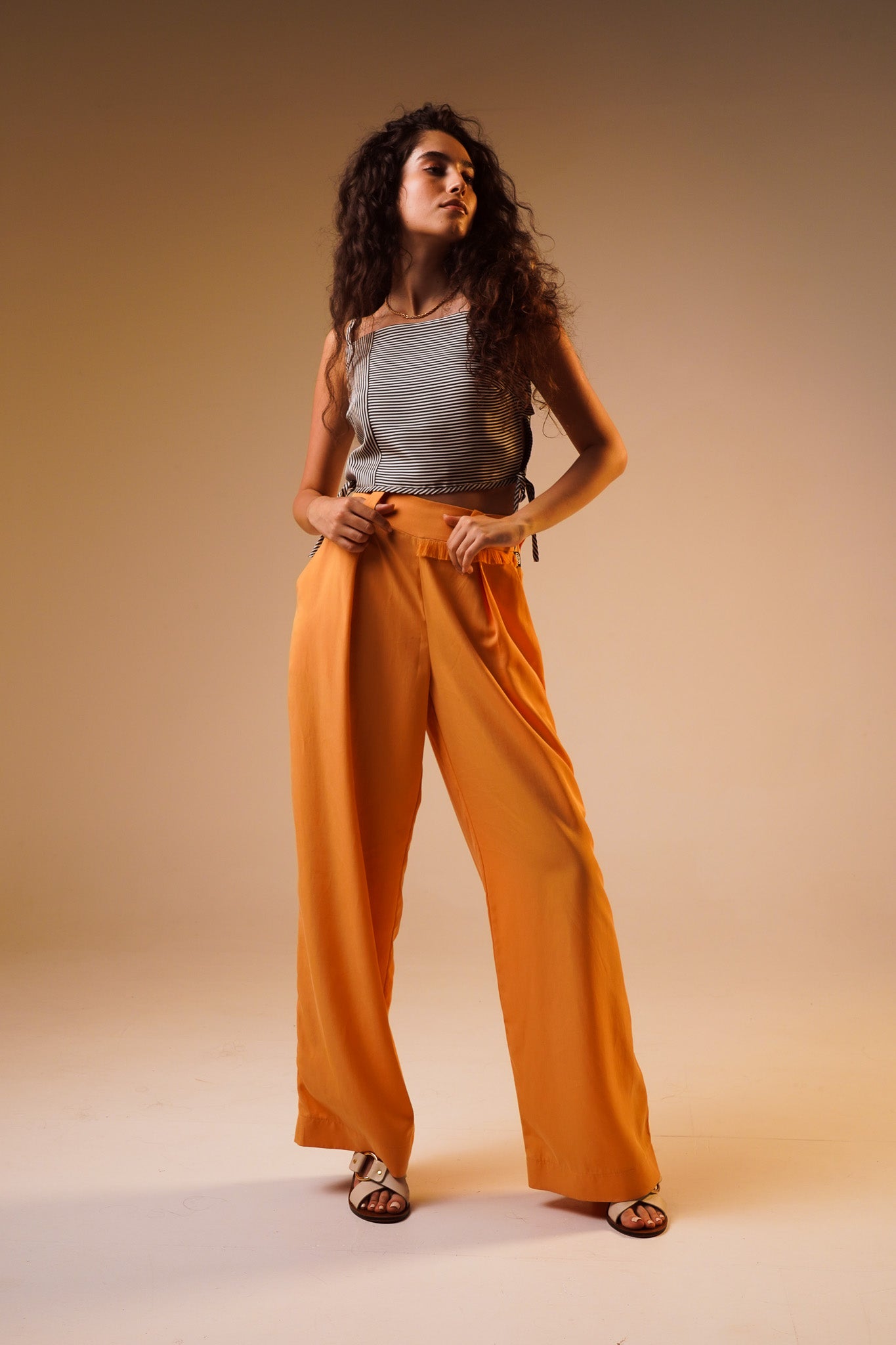 Mango Wide Leg Trouser