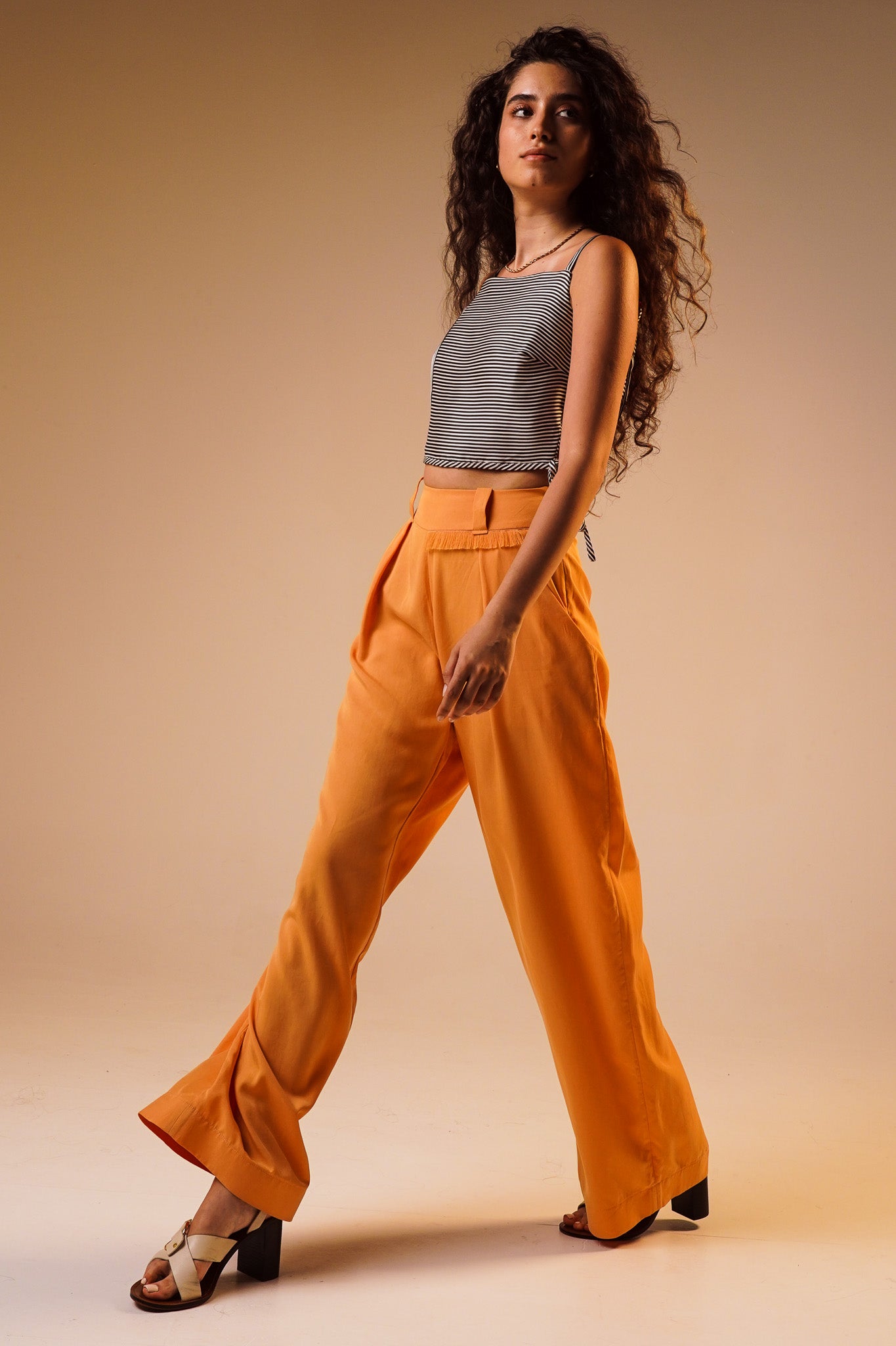 Mango Wide Leg Trouser